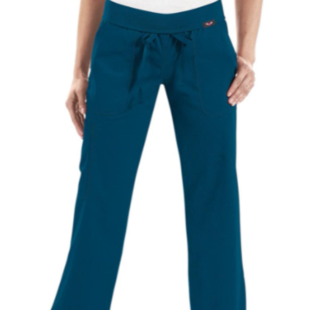 Koi Caribbean Blue Morgan Scrub Pant Size S NWT